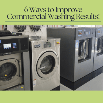 graphic showing 6 ways to improve commercial wash results