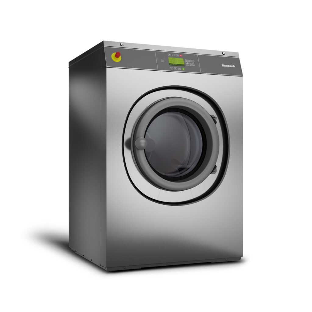 stainless steel huebsch hyn on premise softmount washer extractor a good choice for laundromat owners